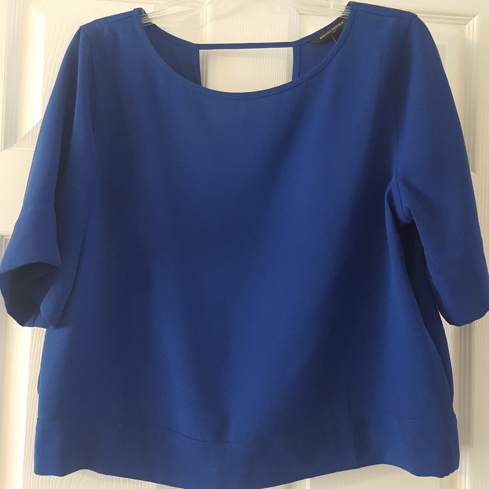Banana Republic open-back blouse--NEVER BEEN WORN